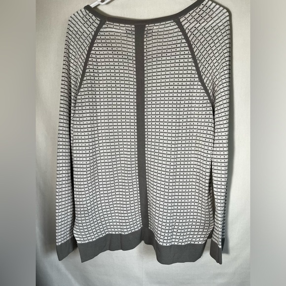 Rag & Bone Grey Striped Thin Open Knit Sweater Size S - Picture 6 of 6